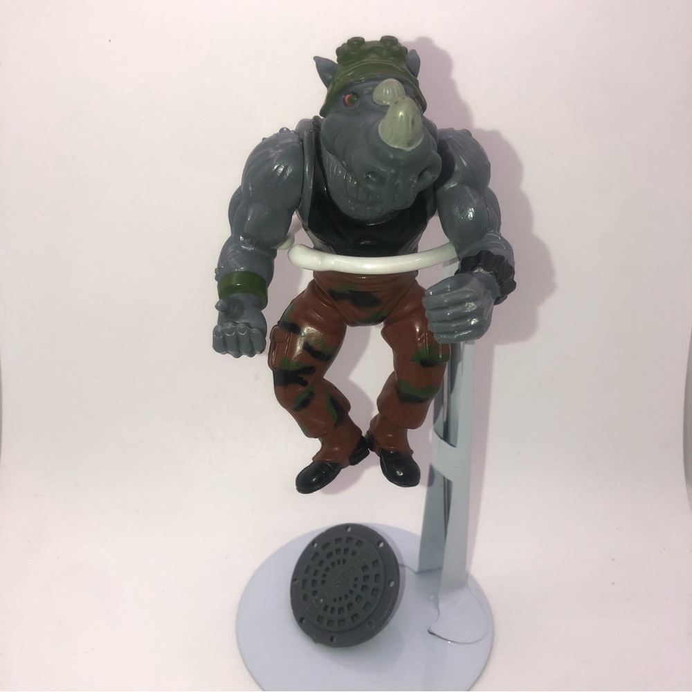 80S TMNT Teenage Mutant Ninja Turtles Rocksteady Near Complete
